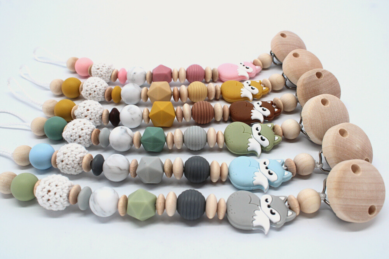 Schnullerketten Set | Fuchs