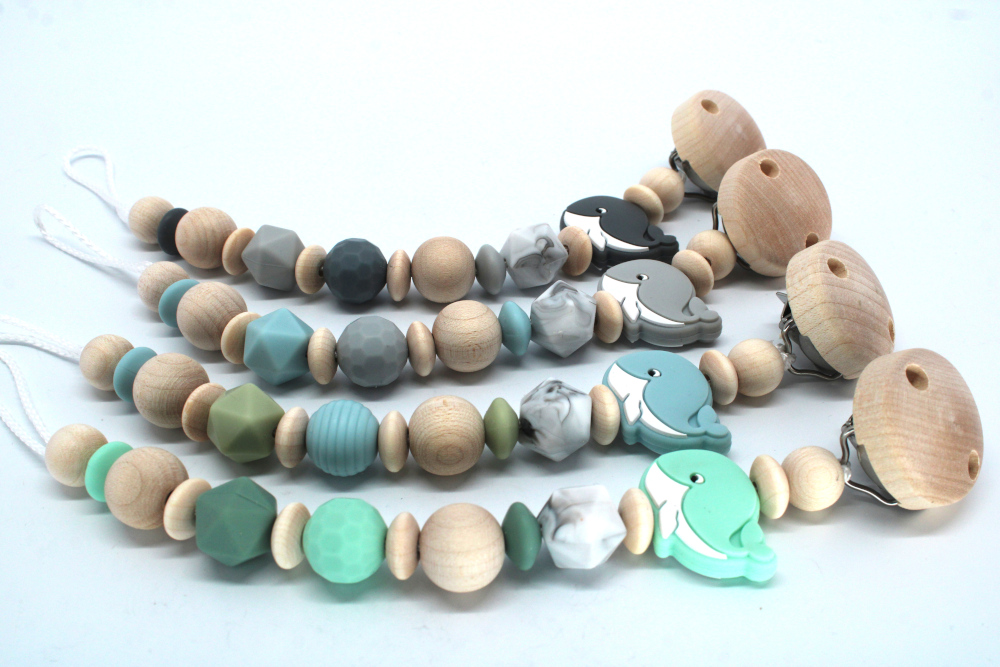 Schnullerketten Set | Wal
