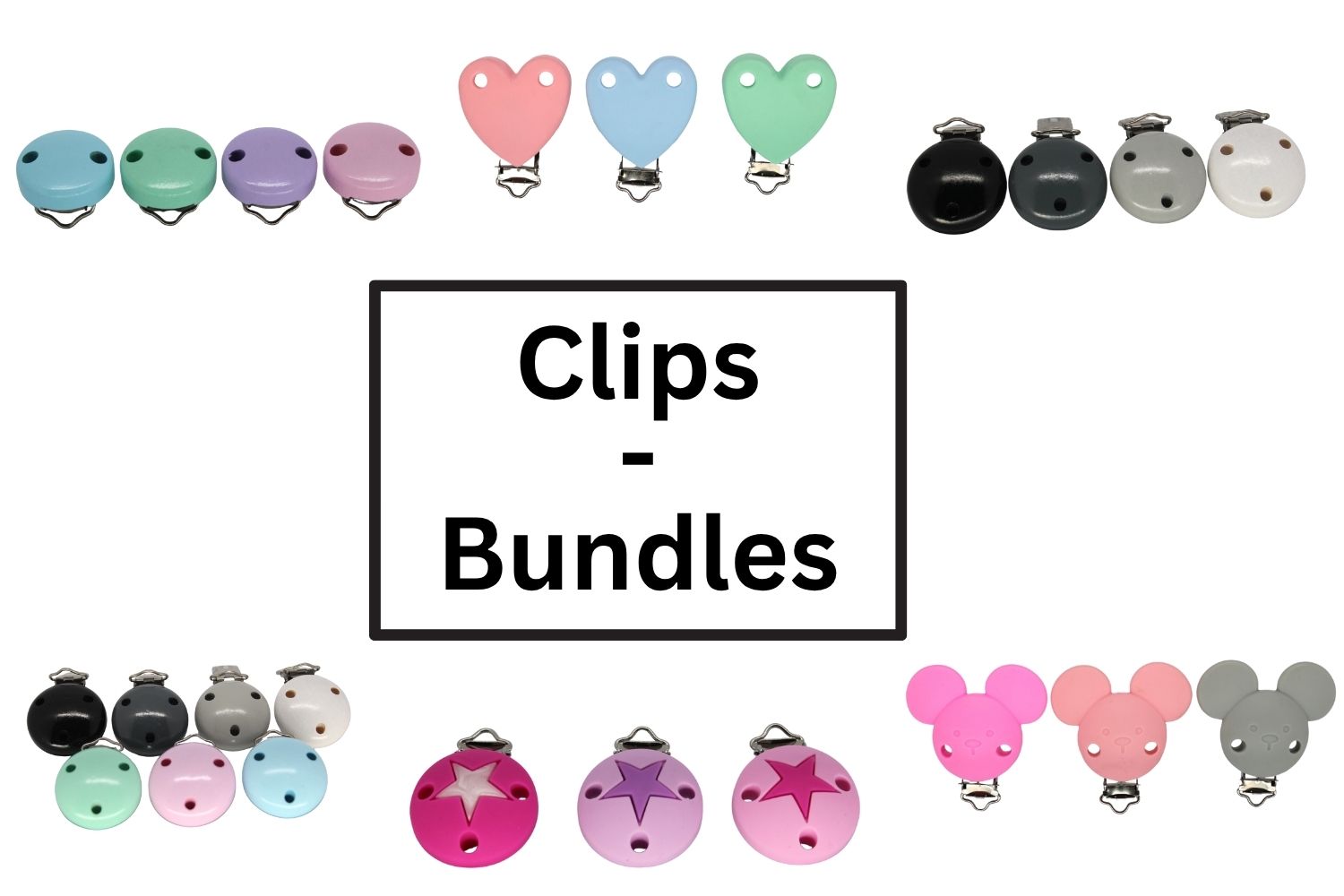 Schnullerkettenclips - Bundles