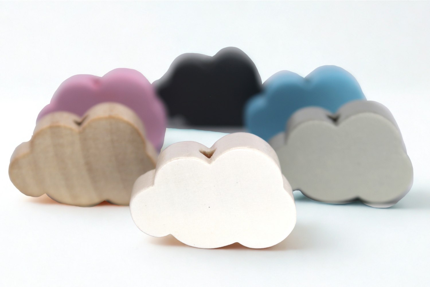 Holz Motivperle | Wolke