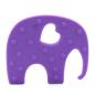 Preview: Silikon Beißanhänger | Elefant | Medium Purple