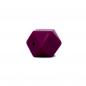 Preview: Hexagon Silikonperle 14mm "Wein Rot"