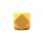 Mobile Preview: Hexagon Silikonperle 14mm "Senf Gelb"