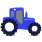 Preview: Silikon Beißanhänger I Traktor I Blau