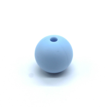 Silikonperlen 12mm "Pastell Blau"