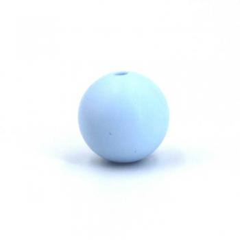 Silikonperlen 15mm "Pastell Blau"