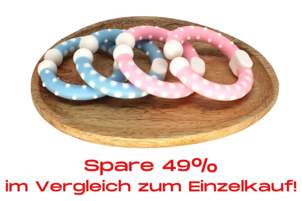 Bundle | C-Ringe Babyosa-Babyblau