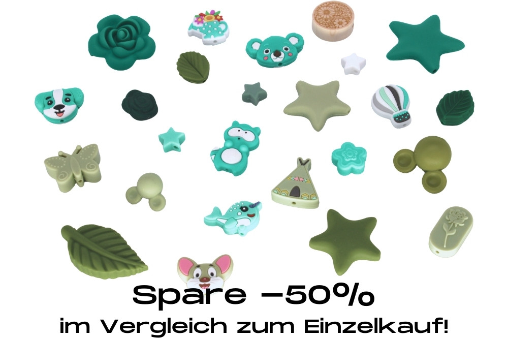 Bundle Motivperlen | Grün