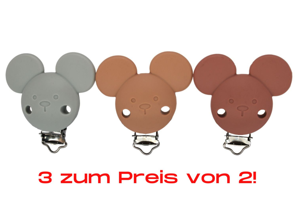 Bundle | Silikon Mausclip | Toffee & Lehmbraun