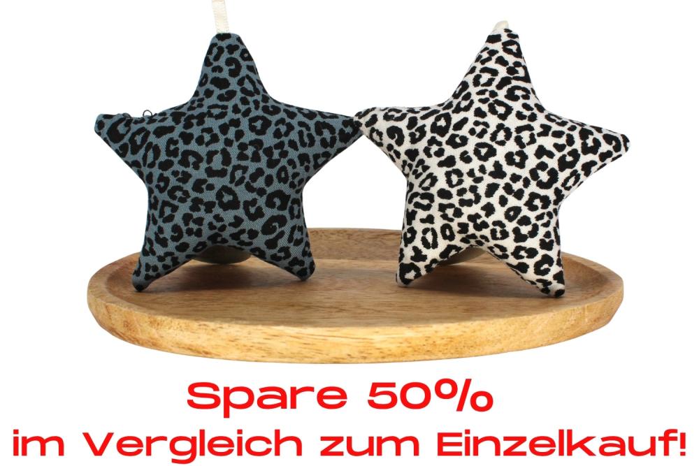 Bundle | Stoffstern "Leo" Powderblue/Weiß