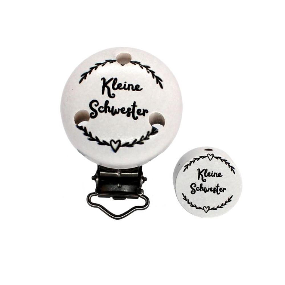 Kleine Schwester Clip 35mm+Motivscheibe Weiß
