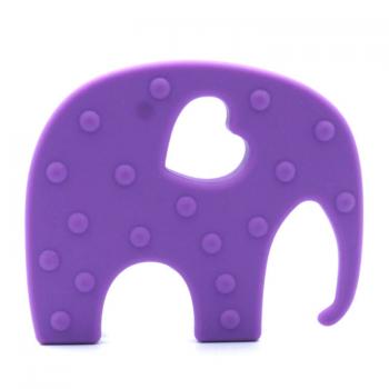 Silikon Beißanhänger | Elefant | Medium Purple