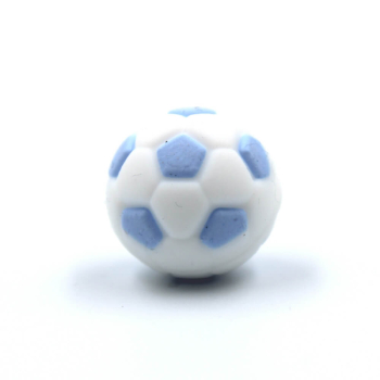 Fußballperle "Pastell Blau"