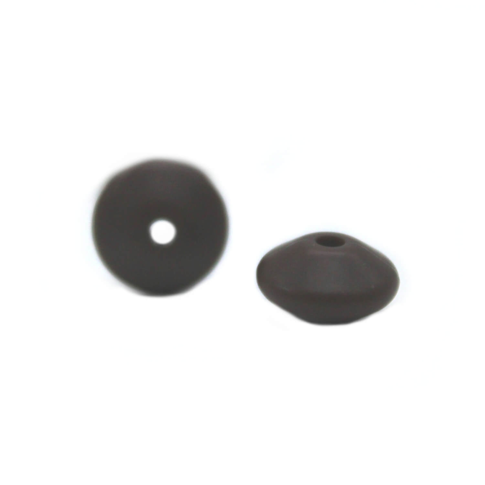 Silikonlinse 12mm Gewölbt "Braun"