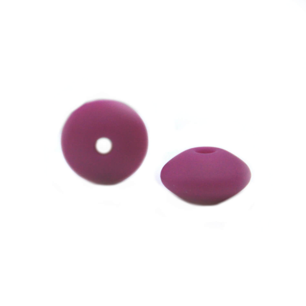 Silikonlinse 12mm Gewölbt "Magenta"