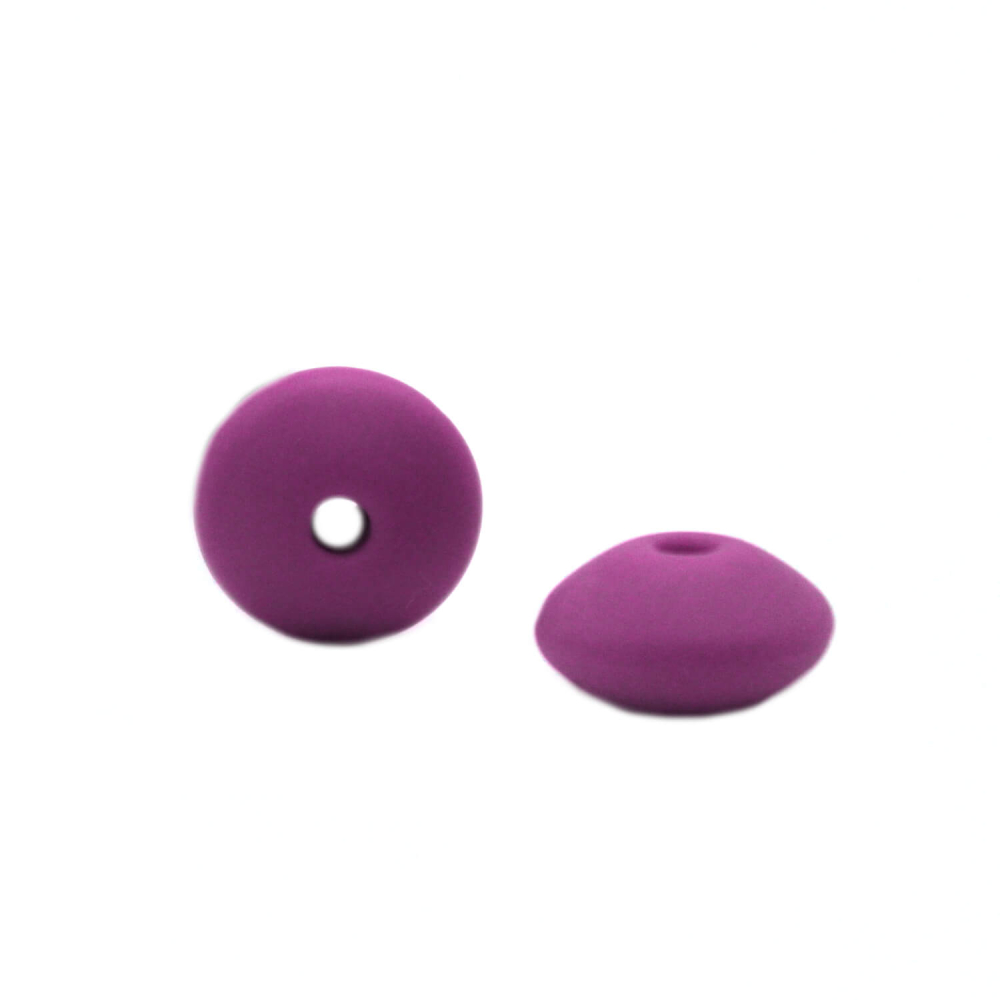 Silikonlinse 12mm Gewölbt "Medium Purple"