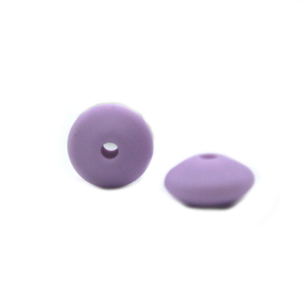 Silikonlinse 12mm Gewölbt "Flieder"