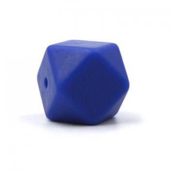 Silikon Hexagonperle | 17mm | Dunkel Blau