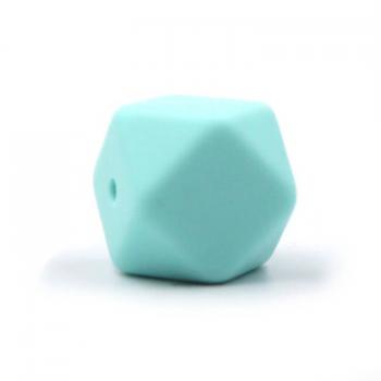Silikon Hexagonperle | 17mm | Light Blue