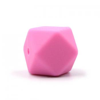 Silikon Hexagonperle | 17mm | Pink