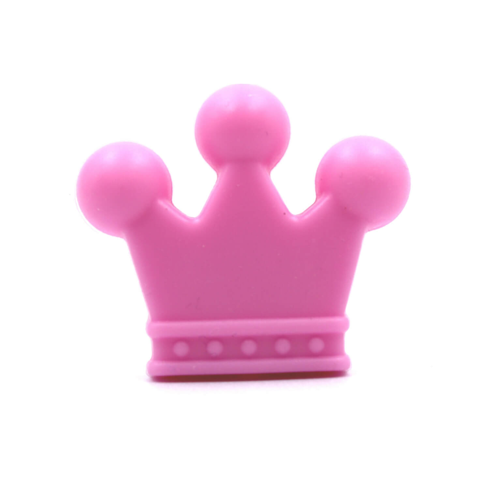 Silikon Motivperle Krönchen #1 | Pink