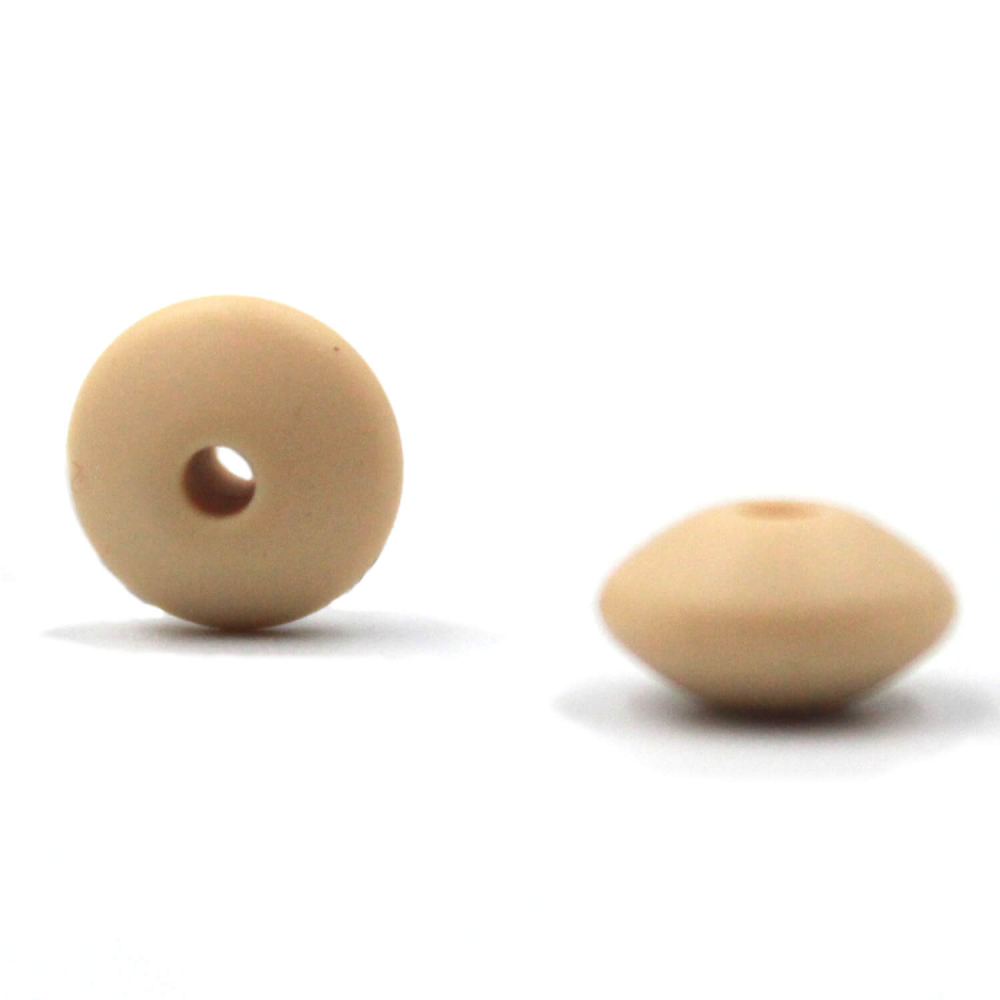 Preview: Silikonlinse 12mm Gewölbt "Oatmeal"