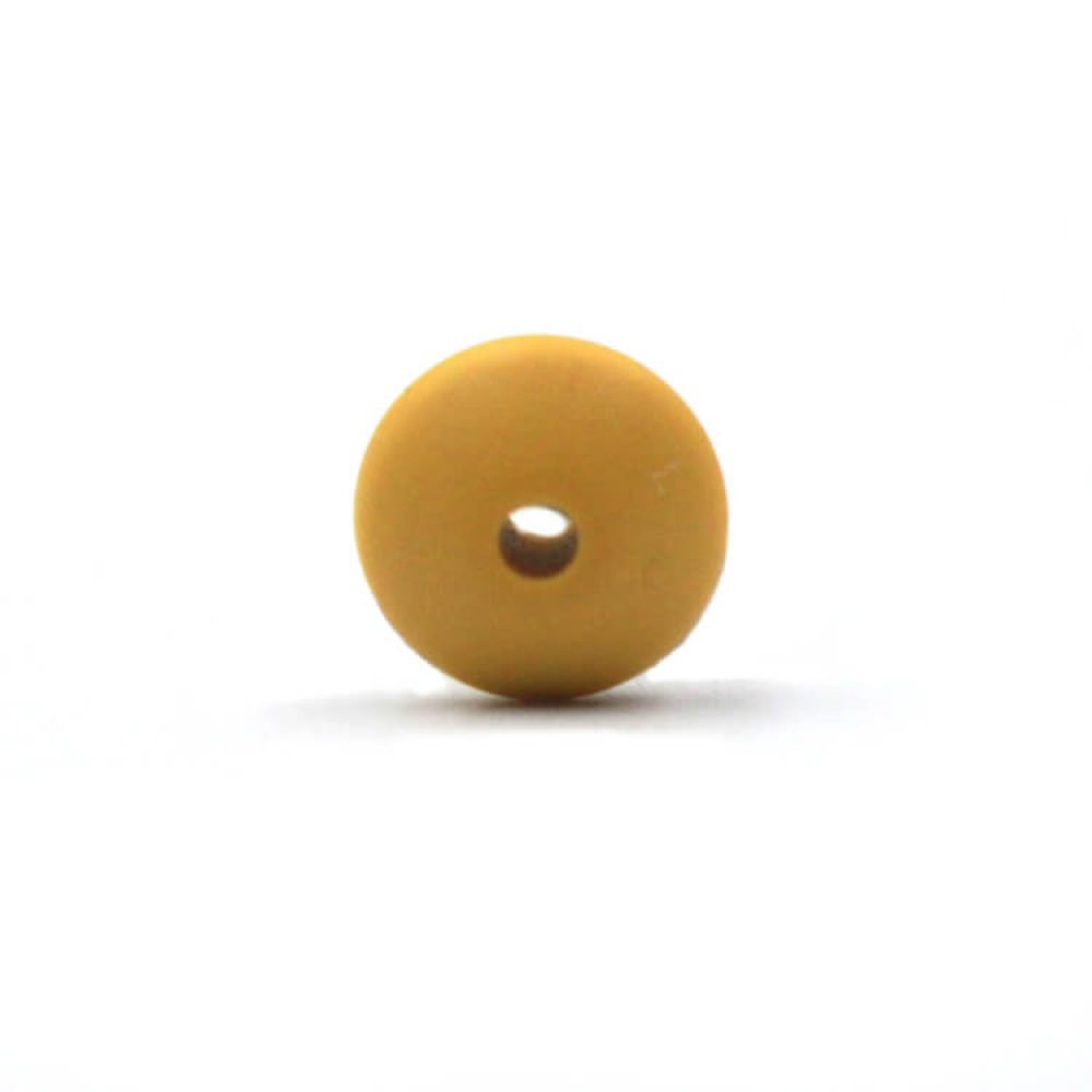 Silikonlinse 12mm Gewölbt "Senf Gelb"