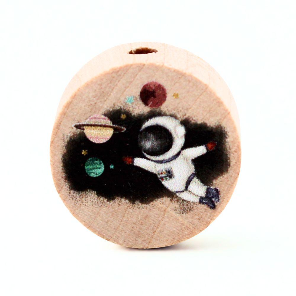 Holz Motivscheibe 20mm | Astronaut | Natur