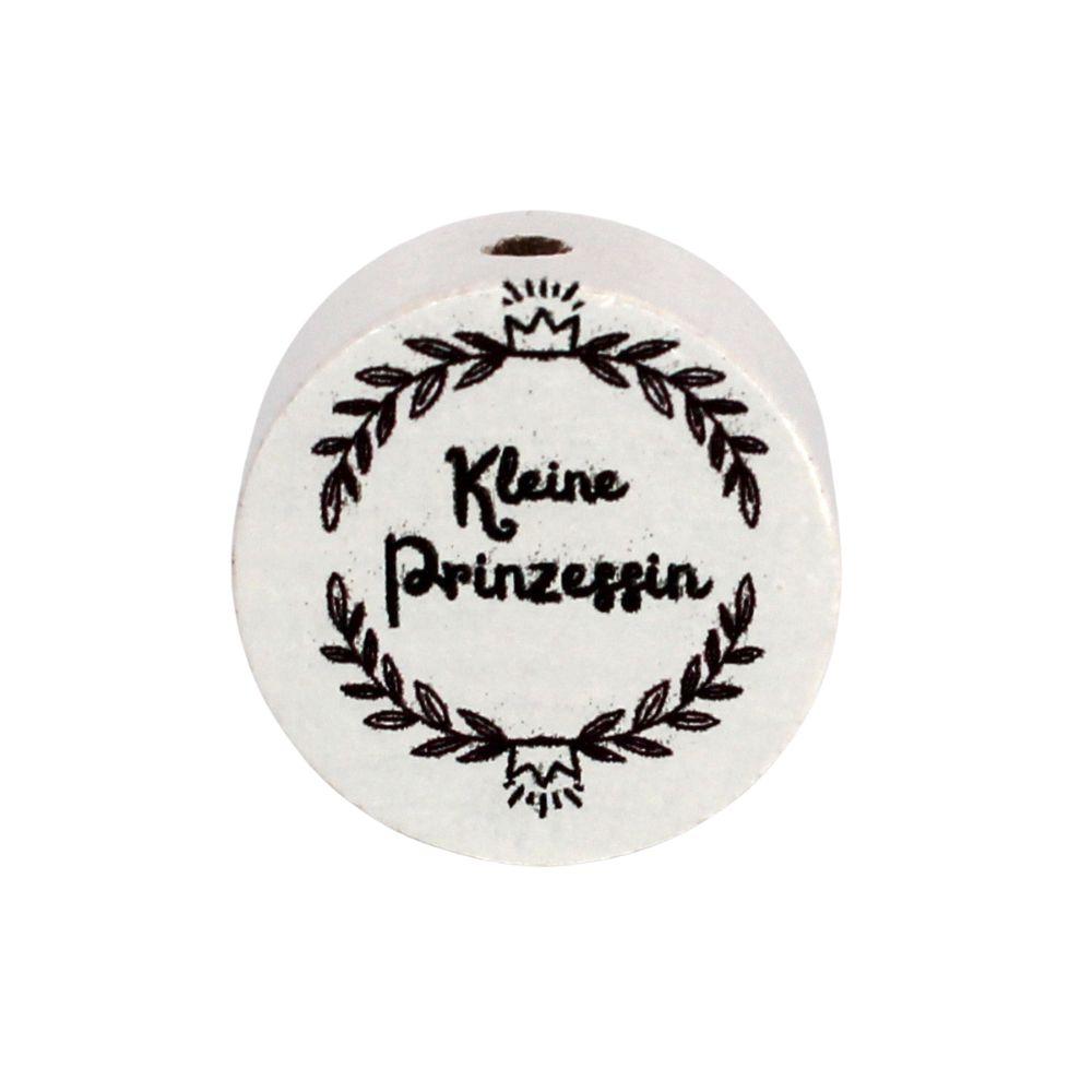 Motivscheibe 20mm | Kleine Prinzessin Weiß