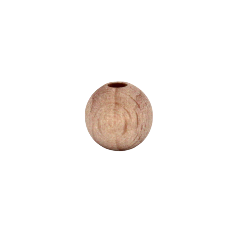 Naturholzperle 10mm - Buchenholz