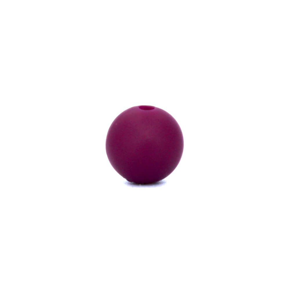 Silikonperlen 9mm "Wein Rot"