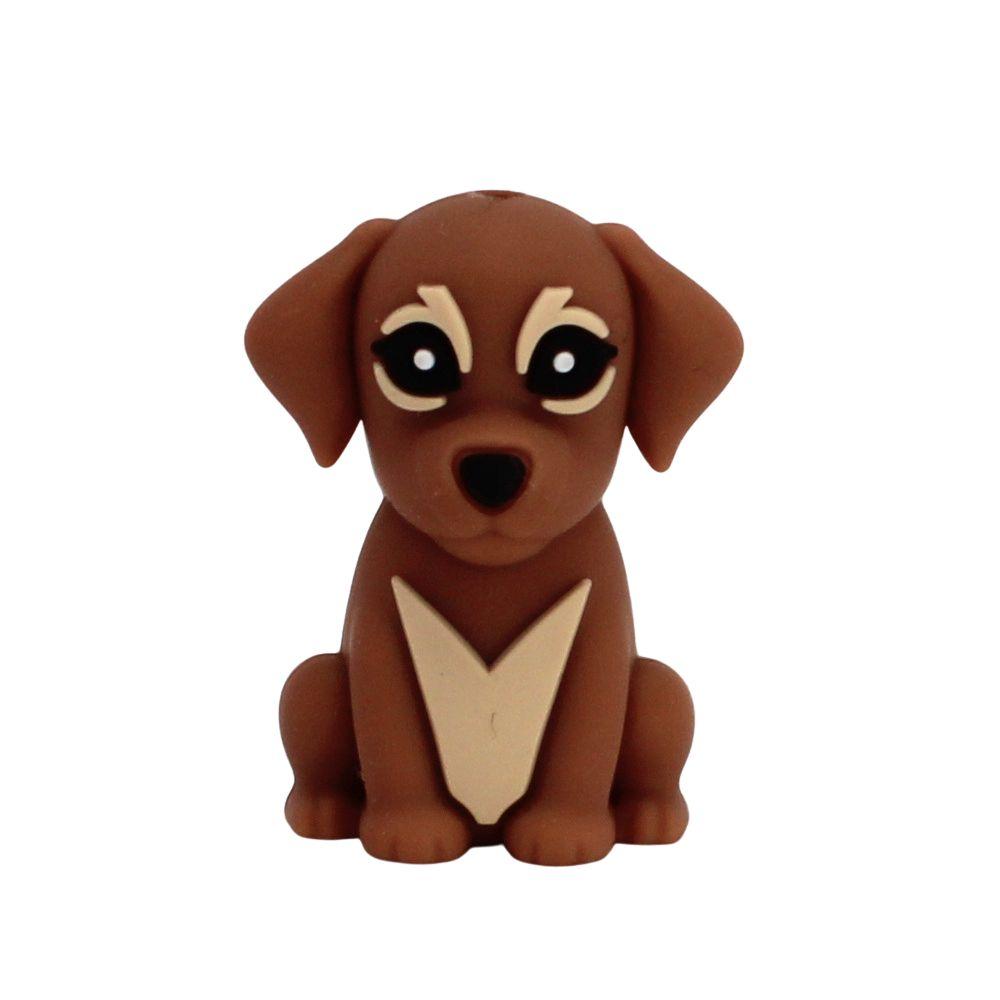 Silikon 3D - Motivperle Hund 2# | Kamel Braun