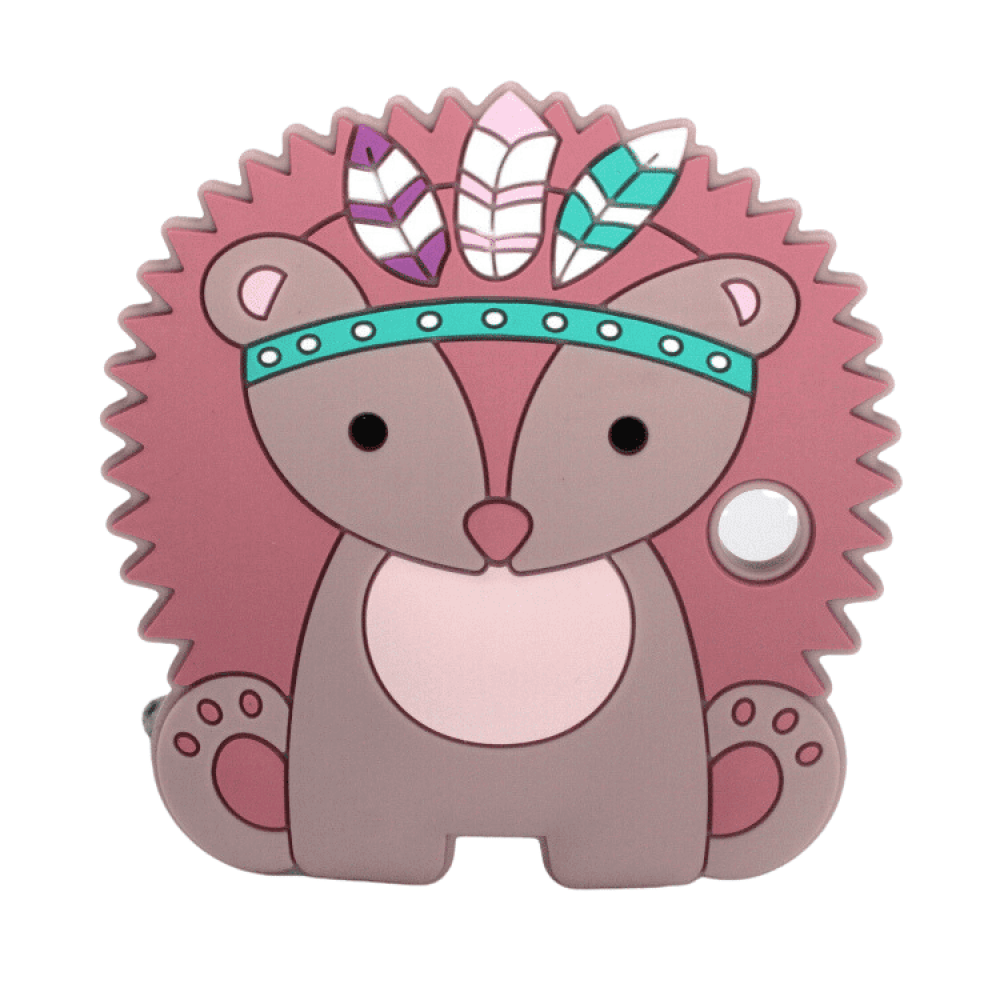Silikon Anhänger Boho-Igel | Blush