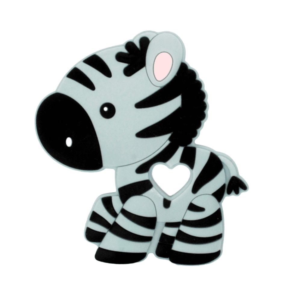 Silikon Anhänger Zebra | Powderblue