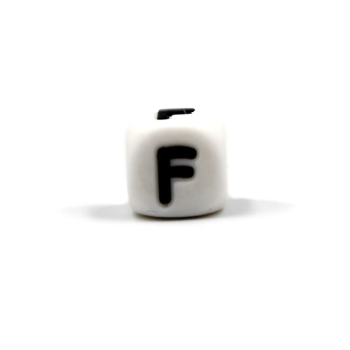 Silikon Buchstabenperle | 10mm | F