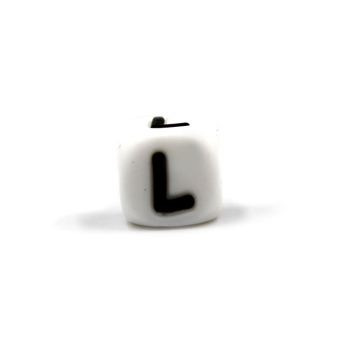 Silikon Buchstabenperle | 10mm | L