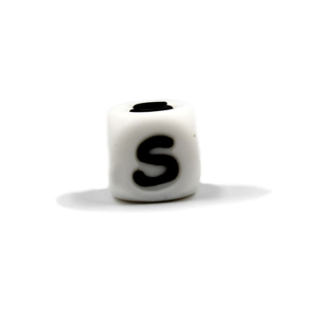 Silikon Buchstabenperle | 10mm | S
