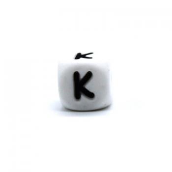 Buchstaben Silikonperle "K"