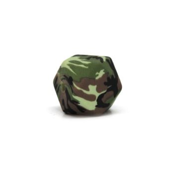 Silikon Hexagonperle | 14mm | Camouflage