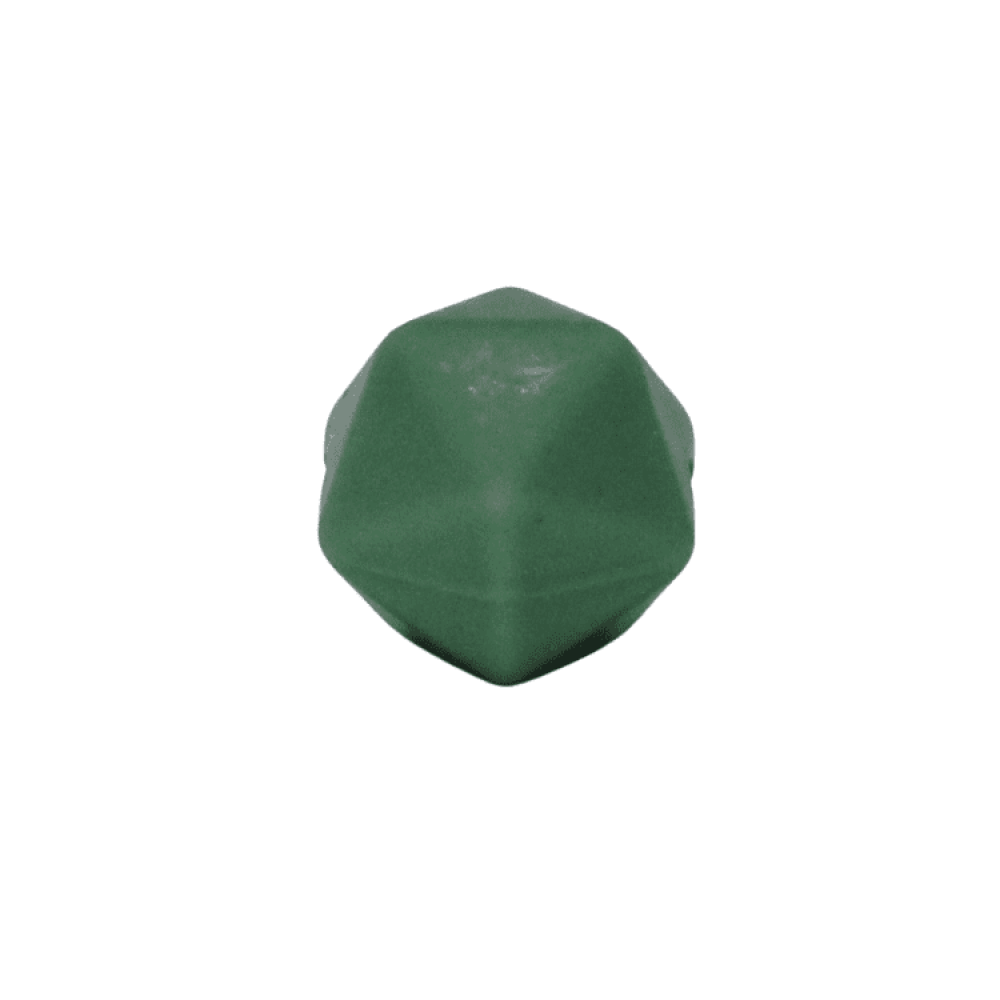 Silikon Ikosaederperle 14mm | Salbei