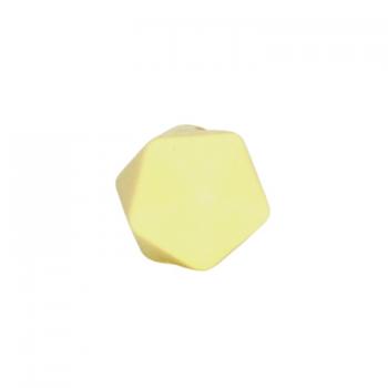 Silikon Icosaederperle 14mm | Pastell Gelb