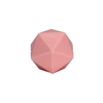 Silikon Icosaederperle 17mm | Candy Pink
