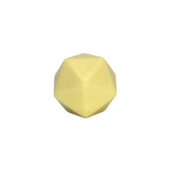 Silikon Icosaederperle 17mm | Pastell Gelb