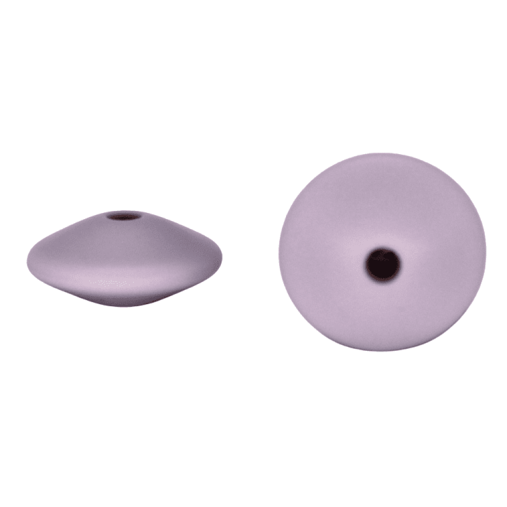 Silikon Linsenperle 15mm | Lavender Fog