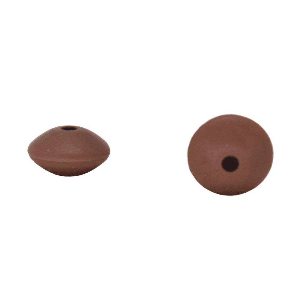 Silikonlinse 12mm Gewölbt "Brownie"