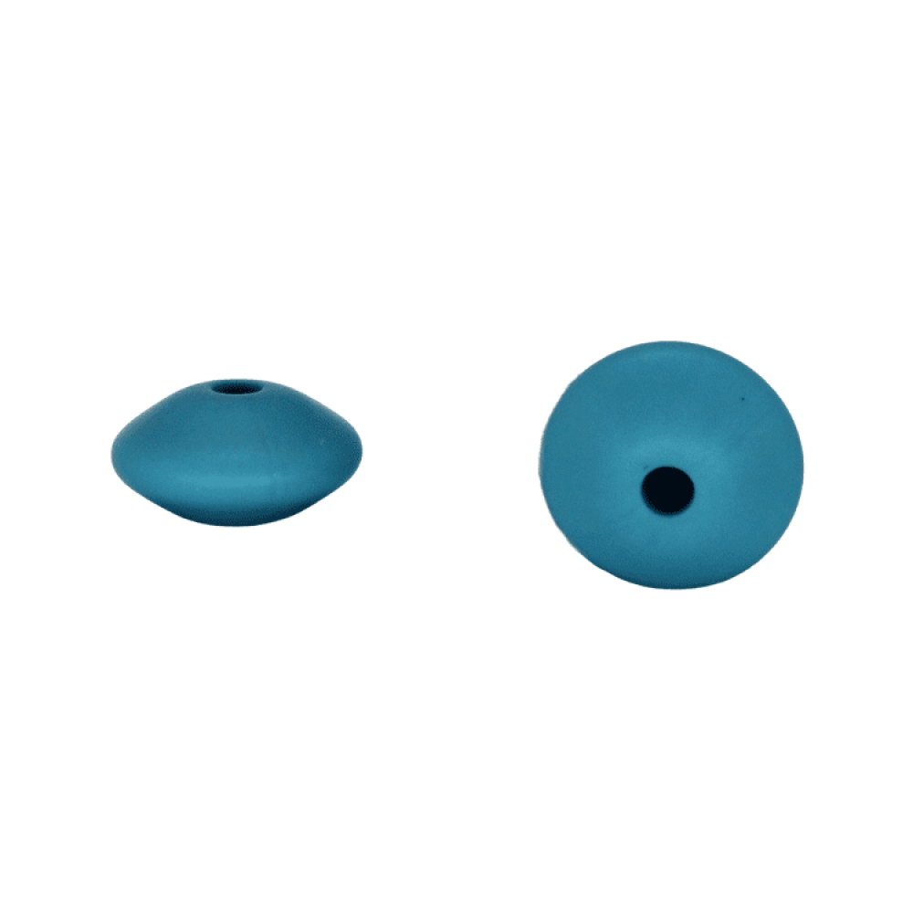 Silikonlinse 12mm Gewölbt "Rauch Blau"