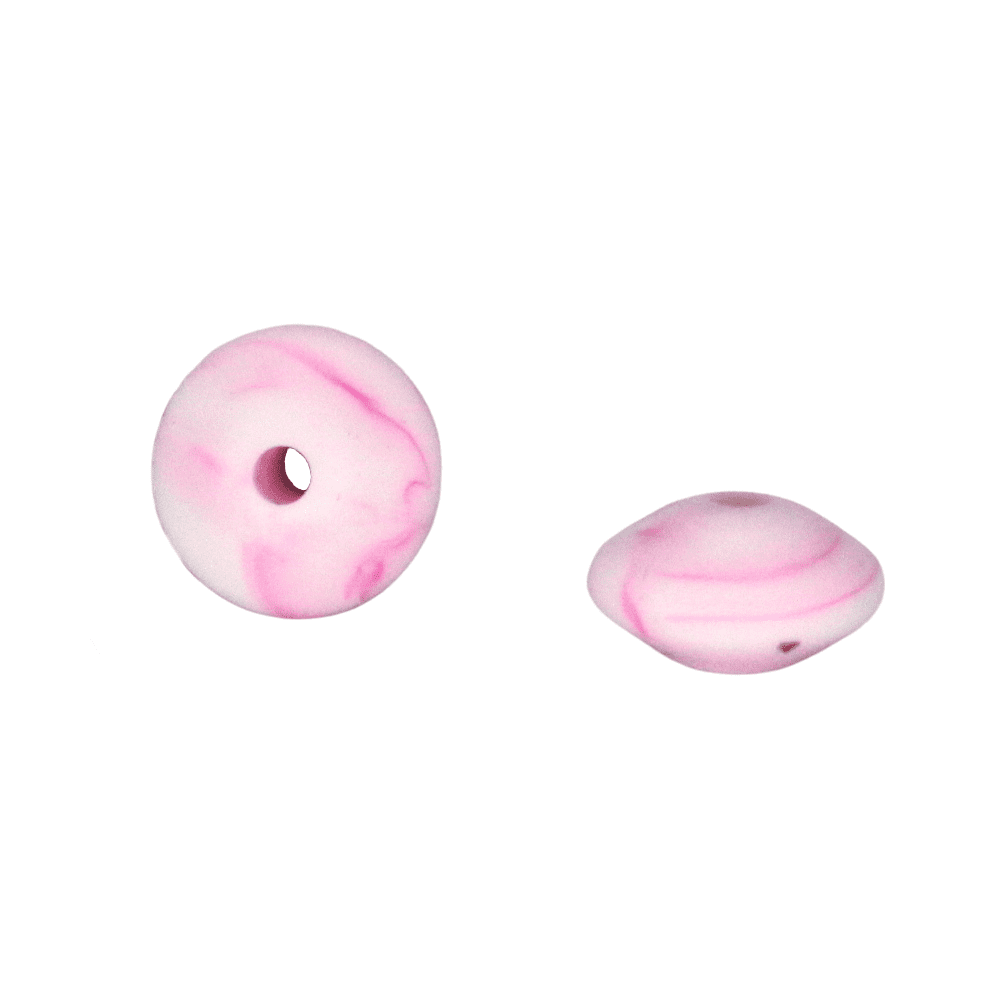 Silikonlinse 12mm Gewölbt "Marble Pink"