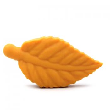 Silikon Motivperle Blatt "Mango"