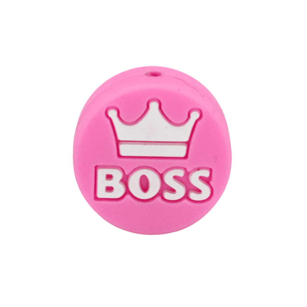 Silikon Motivperle Boss | Pink