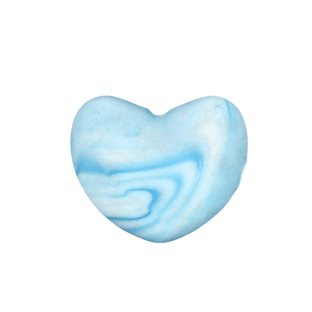 Herz "Marble Blau"